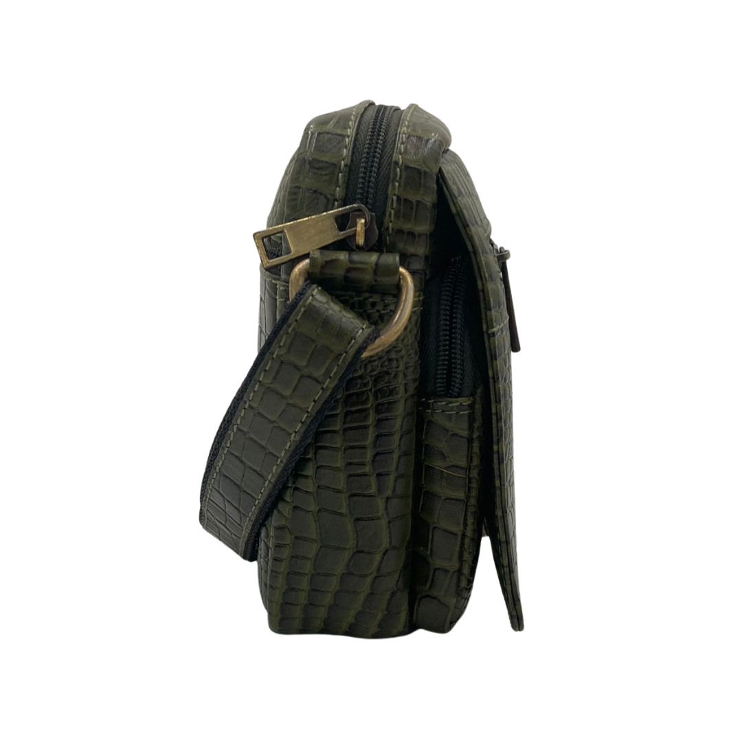 Leather Crossbody/Messenger Bag # 2862