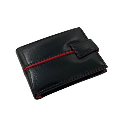Classic Men's Waterproof Bifold Leather Wallet with Flip ID Window # 892L (C.L.)