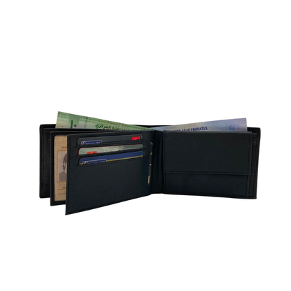 Antq, Smooth Leather Wallet With Inside Leather Lining # JD-690A