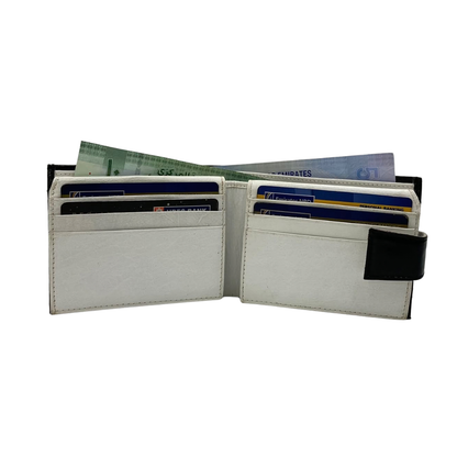 Classic Men's Waterproof Bifold Leather Wallet with Flip ID Window #1729 L (D.L.)