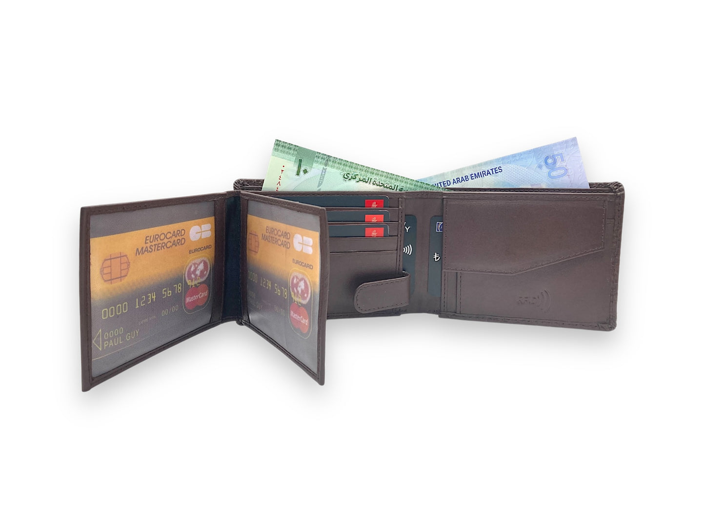 VIP - RFID Maximum Card & Coin Billfold Wallet, Men's Wallet # 1013CP