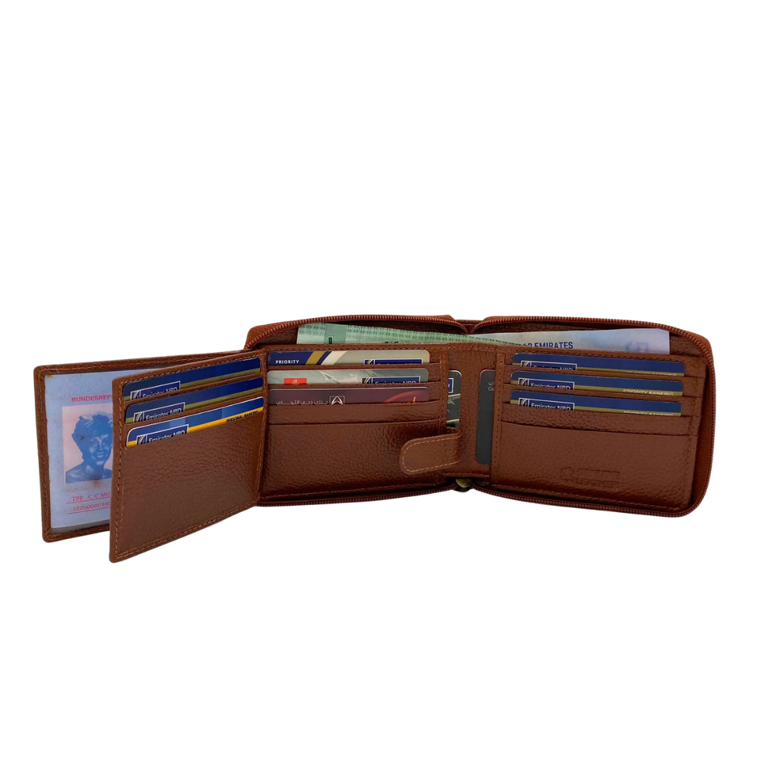 Pebble Texture 8 Card Billfold Wallet # 1013Z