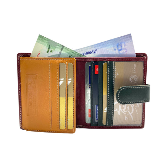 Women's Multi-Color Leather Wallet t # JD1126