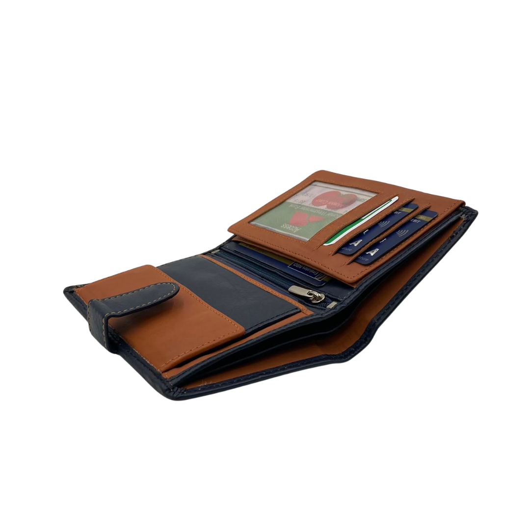 Standing Mens Collection Bi-Fold Wallet # 4020L