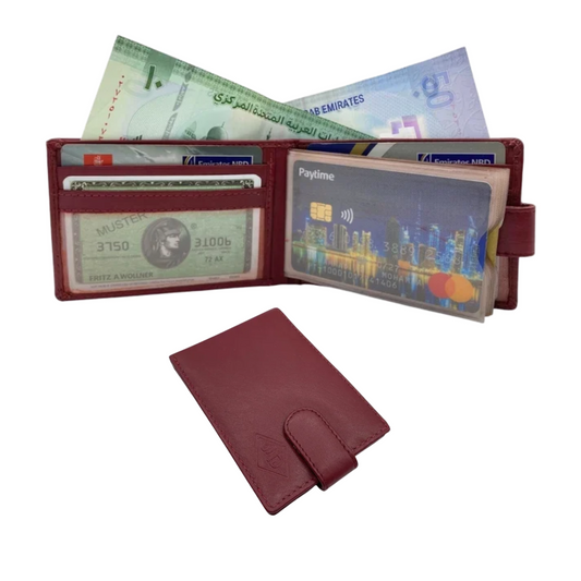 Card Case Small Wallet 12 Card Album Loop Lock + Coin Pocket # JD-689D