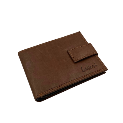 Mens Genuine Leather Mens wallet Leather Lined Bi fold Wallet For Men # 1326L