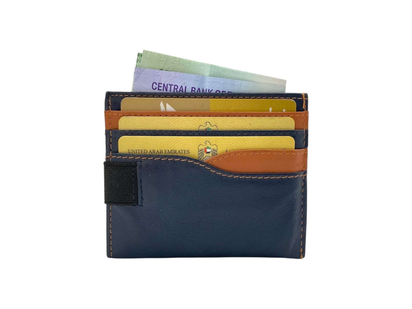 Slim Card Case & Cash Wallet Compact Size # 4257BL