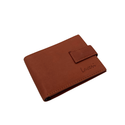 Mens Genuine Leather Mens wallet Leather Lined Bi fold Wallet For Men # 1981L