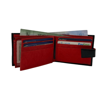 Classic Men's Waterproof Bifold Leather Wallet with Flip ID Window # 892L (D.L.)