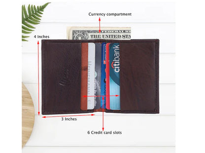 Small Slim Bifold Cards Wallet # RFID 4386