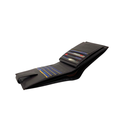 Antq, Smooth Leather Wallet With Inside Leather Lining # 1888L
