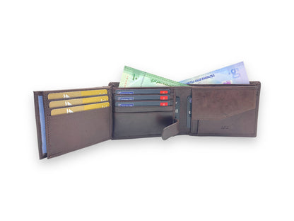 VIP - RFID Maximum Card & Coin Billfold Wallet, Men's Wallet # 1013CP