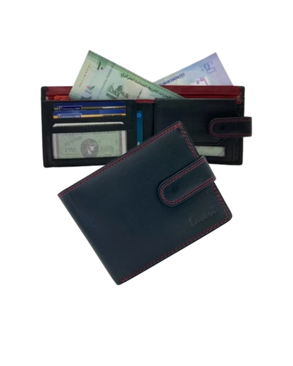 Smooth Leather Card & Coin Billfold Wallet # 1357L