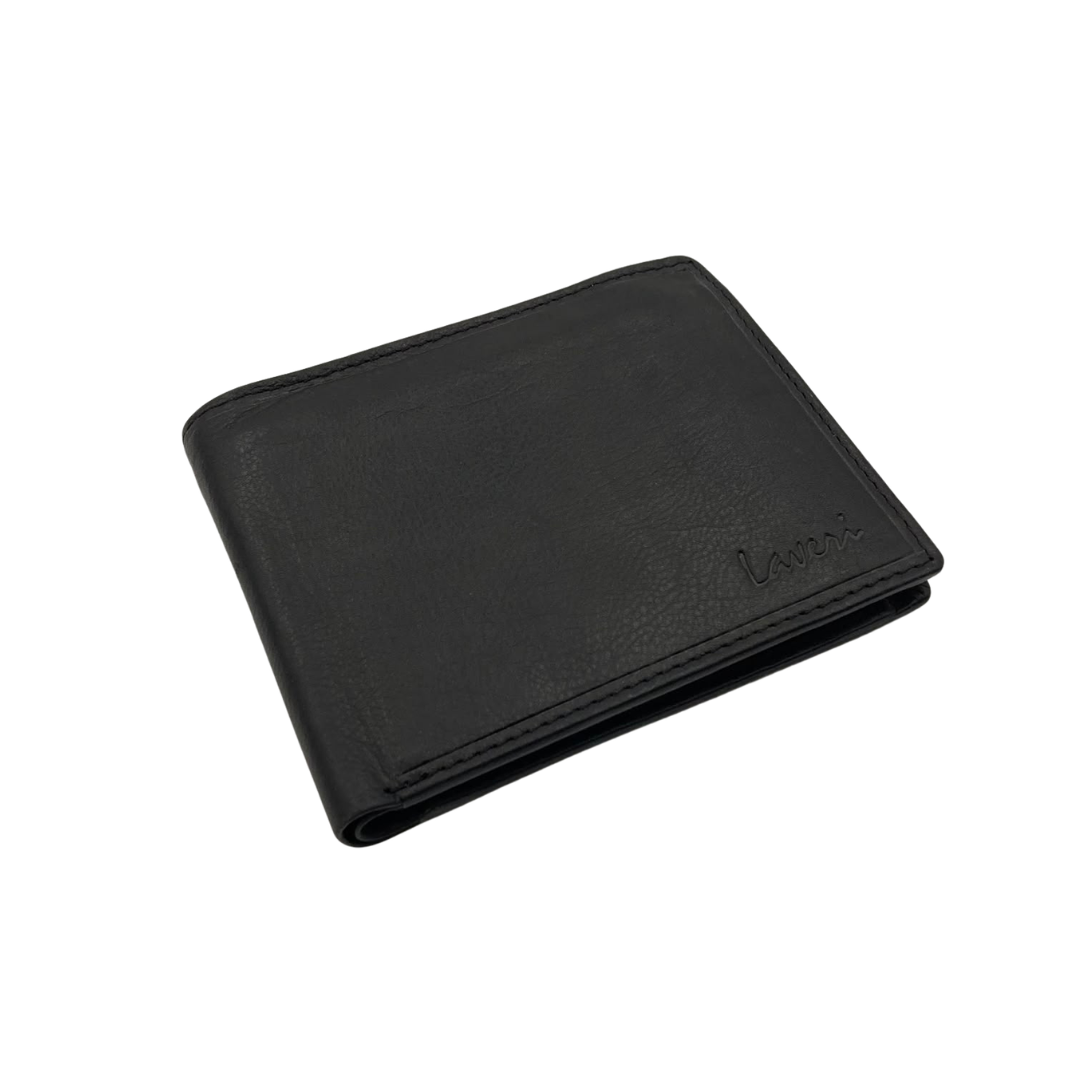 Mens Genuine Leather Mens wallet Leather Lined Bi fold Wallet For Men # 1357