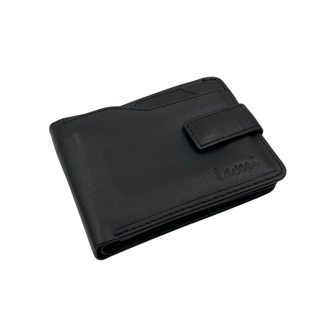 Mens Genuine Leather Mens wallet Leather Lined Bi fold Wallet For Men # 4094L
