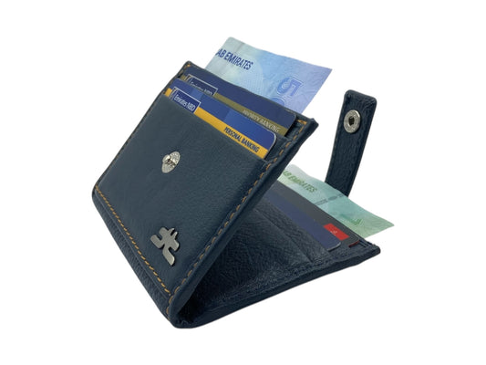 Card Case & Cash Wallet Compact Size 12 Card Space Plus Zip For Coins # 4029Z