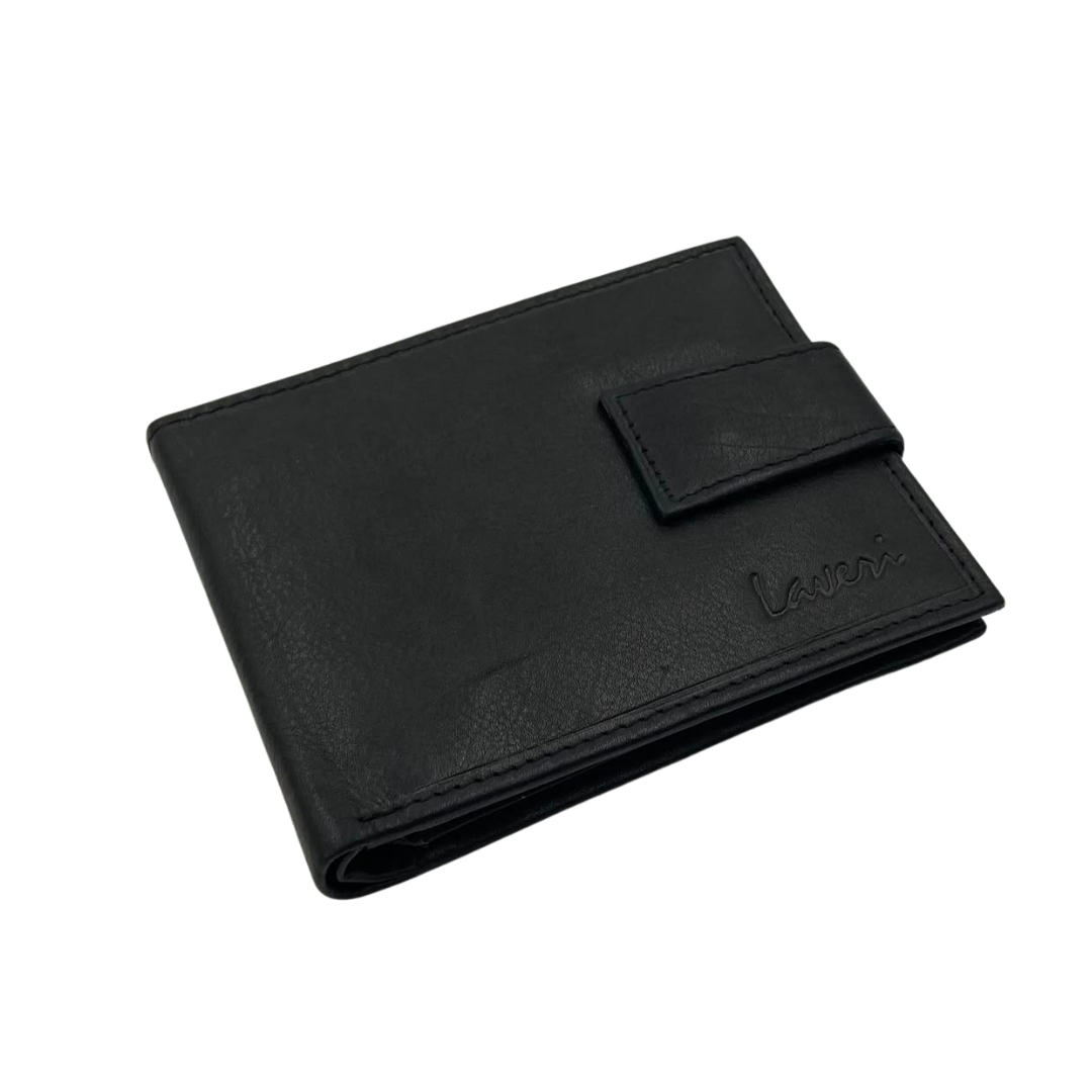 Mens Genuine Leather Mens wallet Leather Lined Bi fold Wallet For Men # 1326L