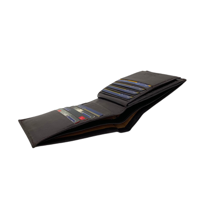 Antq, Smooth Leather Wallet With Inside Leather Lining # 1888