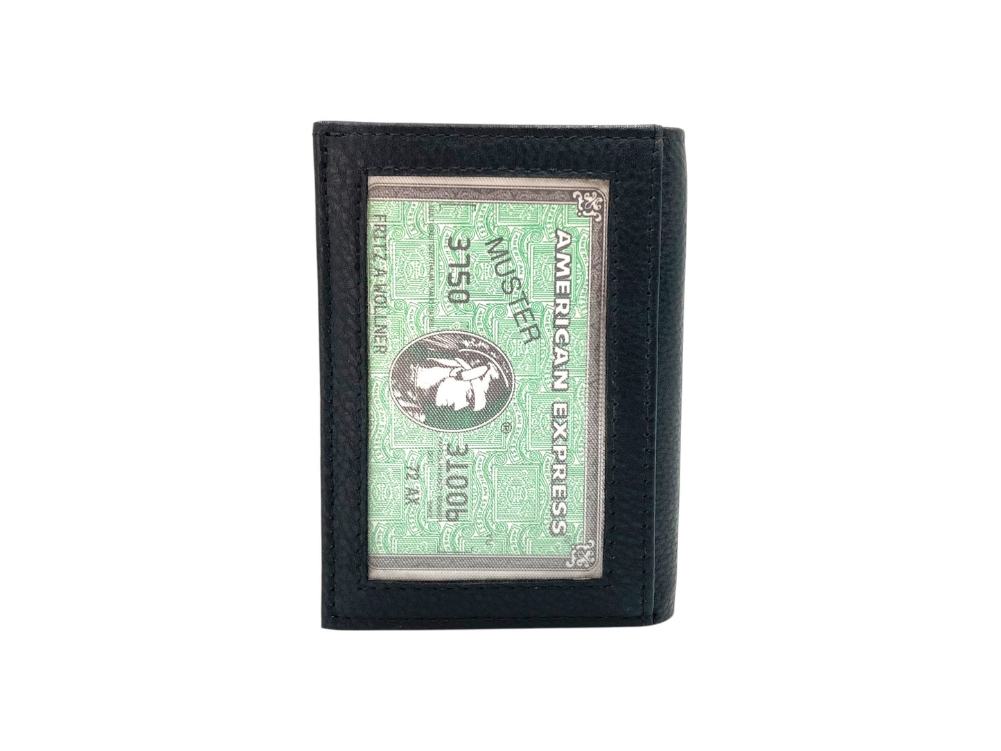 Slim Photo-ID Bifold Cards & Cash Wallet # RFID 1274AM