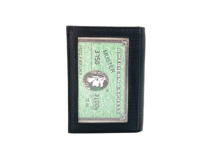 Slim Photo-ID Bifold Cards & Cash Wallet # RFID 1274AM