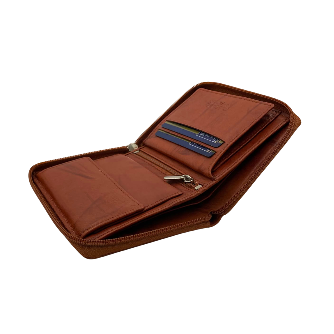 Fullzip leather mens Wallet #4263CZ