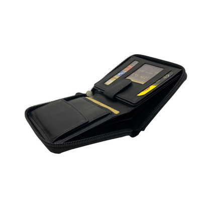 Fullzip leather mens Wallet #664CZ
