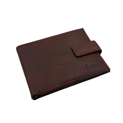 Antq, Smooth Leather Wallet With Inside Leather Lining # 1888L