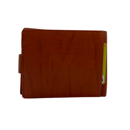 Mens Genuine Leather Mens wallet Leather Lined Bi fold Wallet For Men # 1250CL