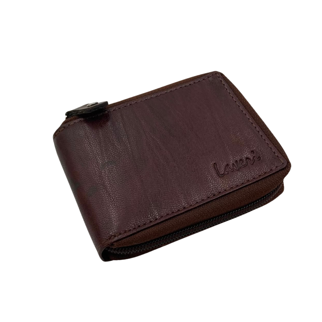Fullzip leather mens Wallet #1074Z