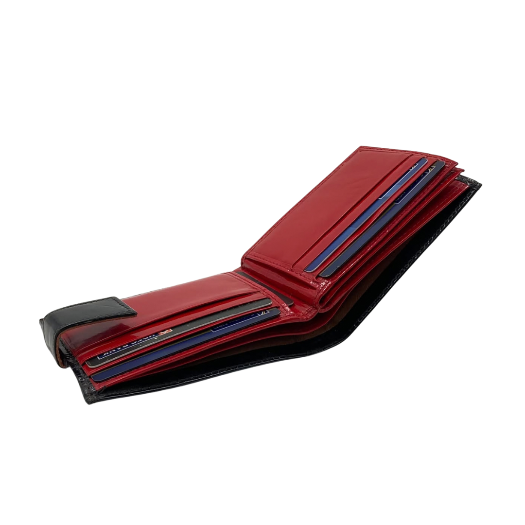 Classic Men's Waterproof Bifold Leather Wallet with Flip ID Window #892L
