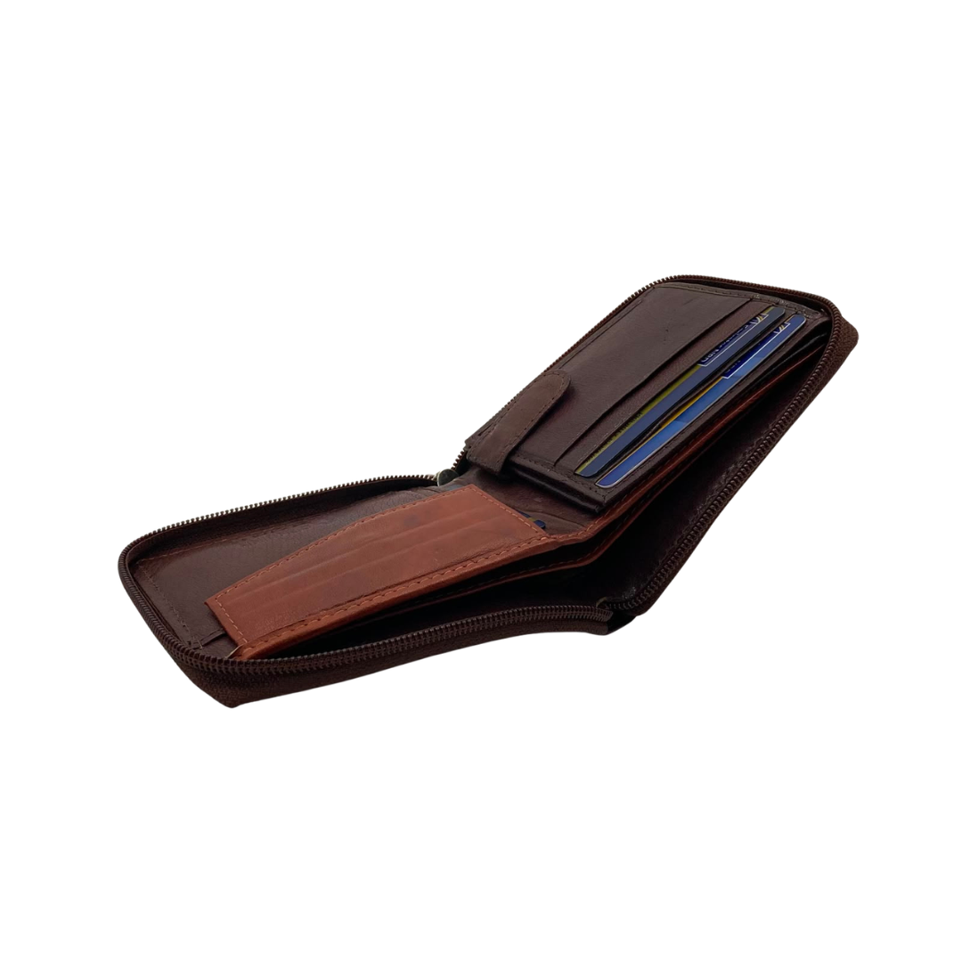 Fullzip leather mens Wallet #1426CZ