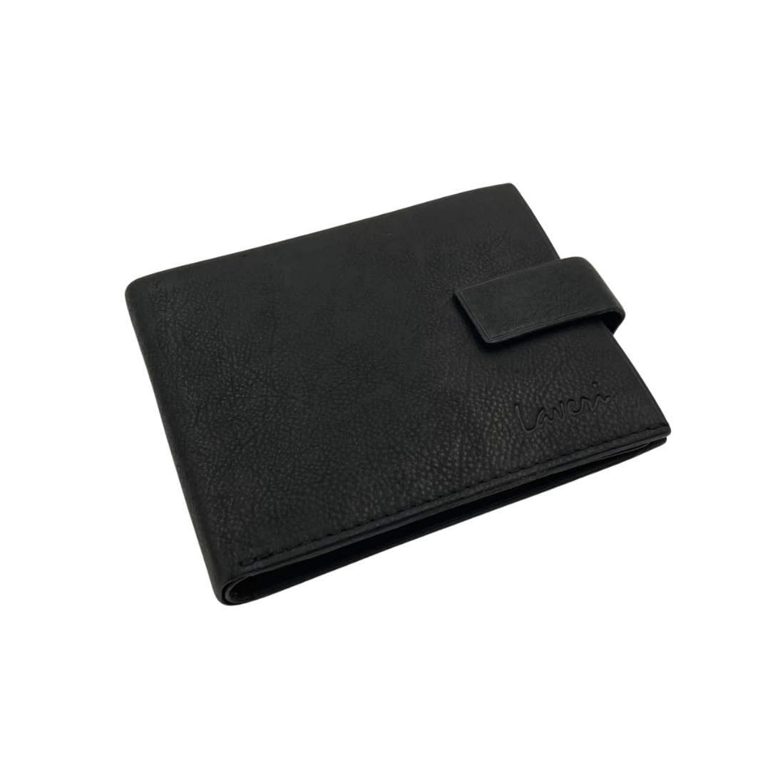 Mens Genuine Leather Mens wallet Leather Lined Bi fold Wallet For Men # 1247L