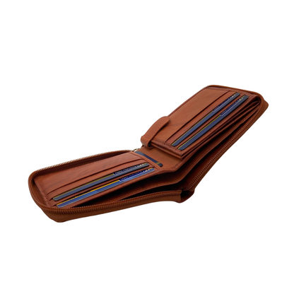 Fullzip leather mens Wallet #1426Z