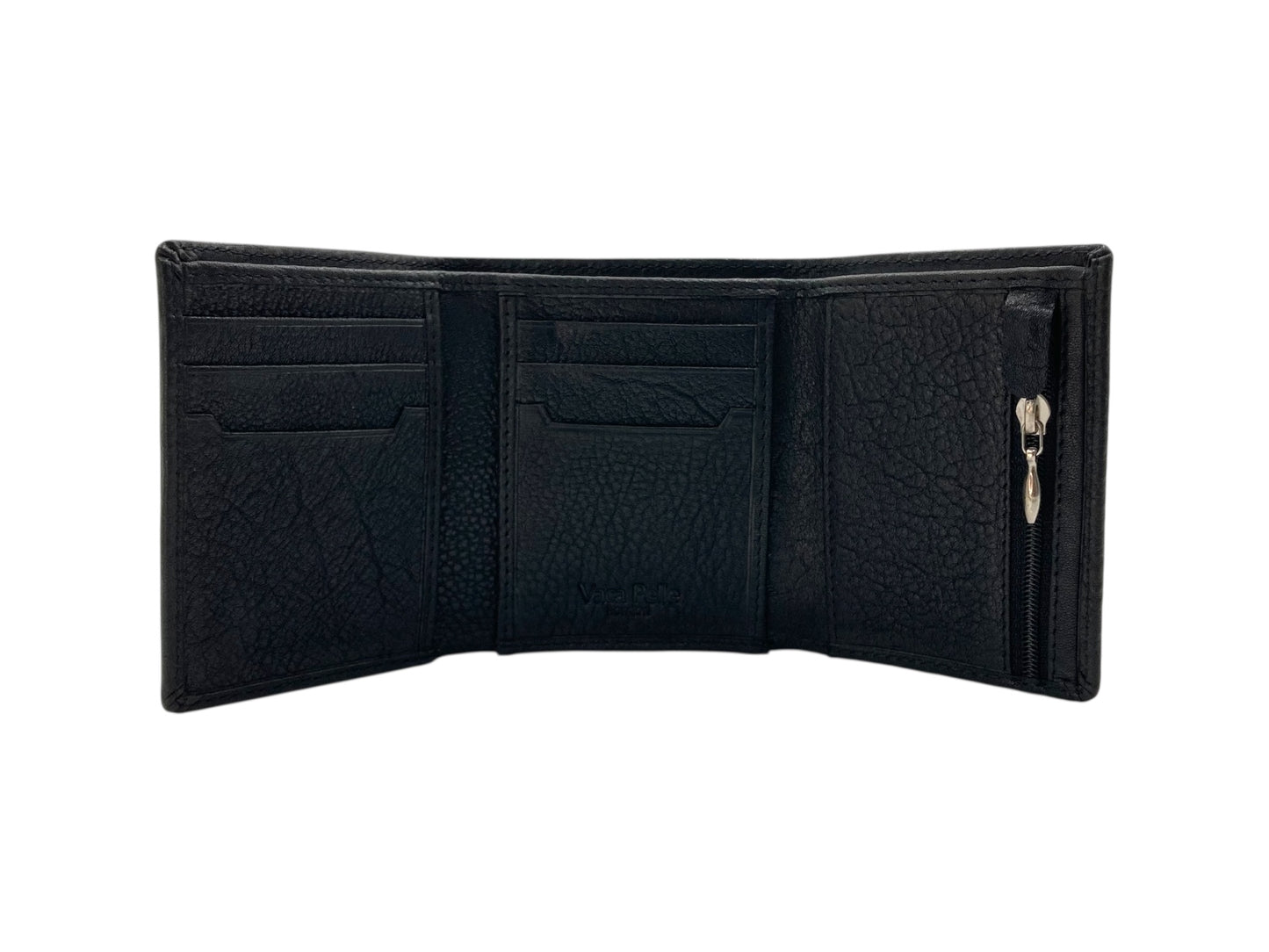VacaPelle 8-10 Cards Trifold Genuine Leather Wallet # 4699