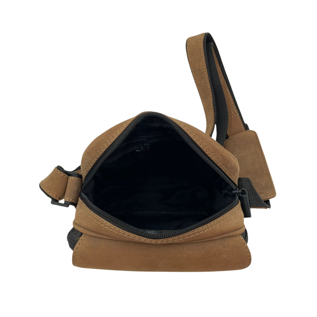Leather Crossbody/Messenger Bag # 2355