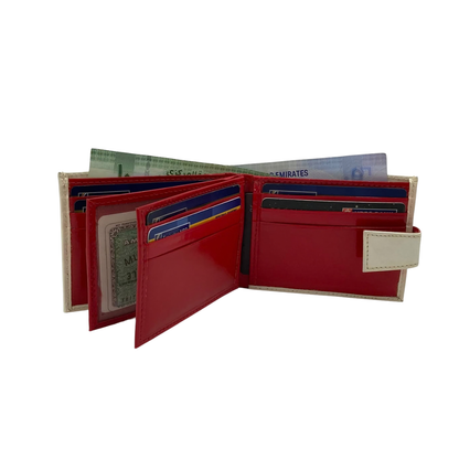 Classic Men's Waterproof Bifold Leather Wallet with Flip ID Window #892L