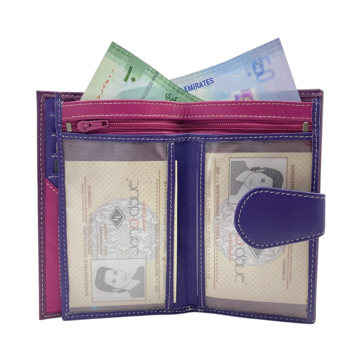Women's Multi-Color Leather Wallet # JD1087/MA-105