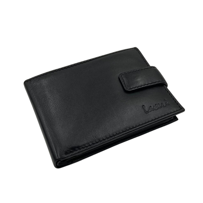 Mens Genuine Leather Mens wallet Leather Lined Bi fold Wallet For Men # 1406AL