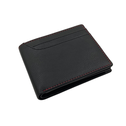 Mens Genuine Leather Mens wallet Leather Lined Bi fold Wallet For Men # 4094NC.2