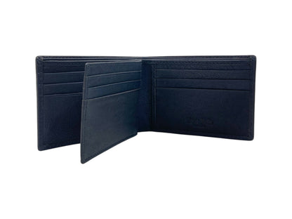 VacaPelle 10-12 Card Billfold Genuine Leather Wallet # 1074