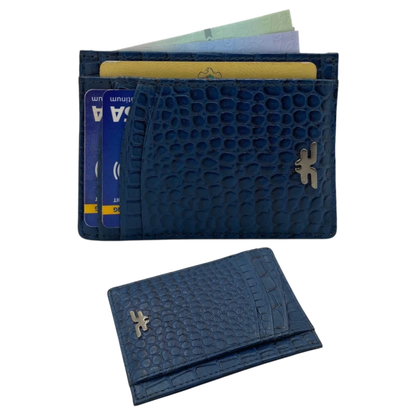 Super Slim Soft Genuine Leather Card Holder, Mini Credit Card Wallet # 1598N