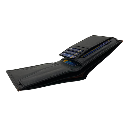 Antq, Smooth Leather Wallet With Inside Leather Lining # 1886C