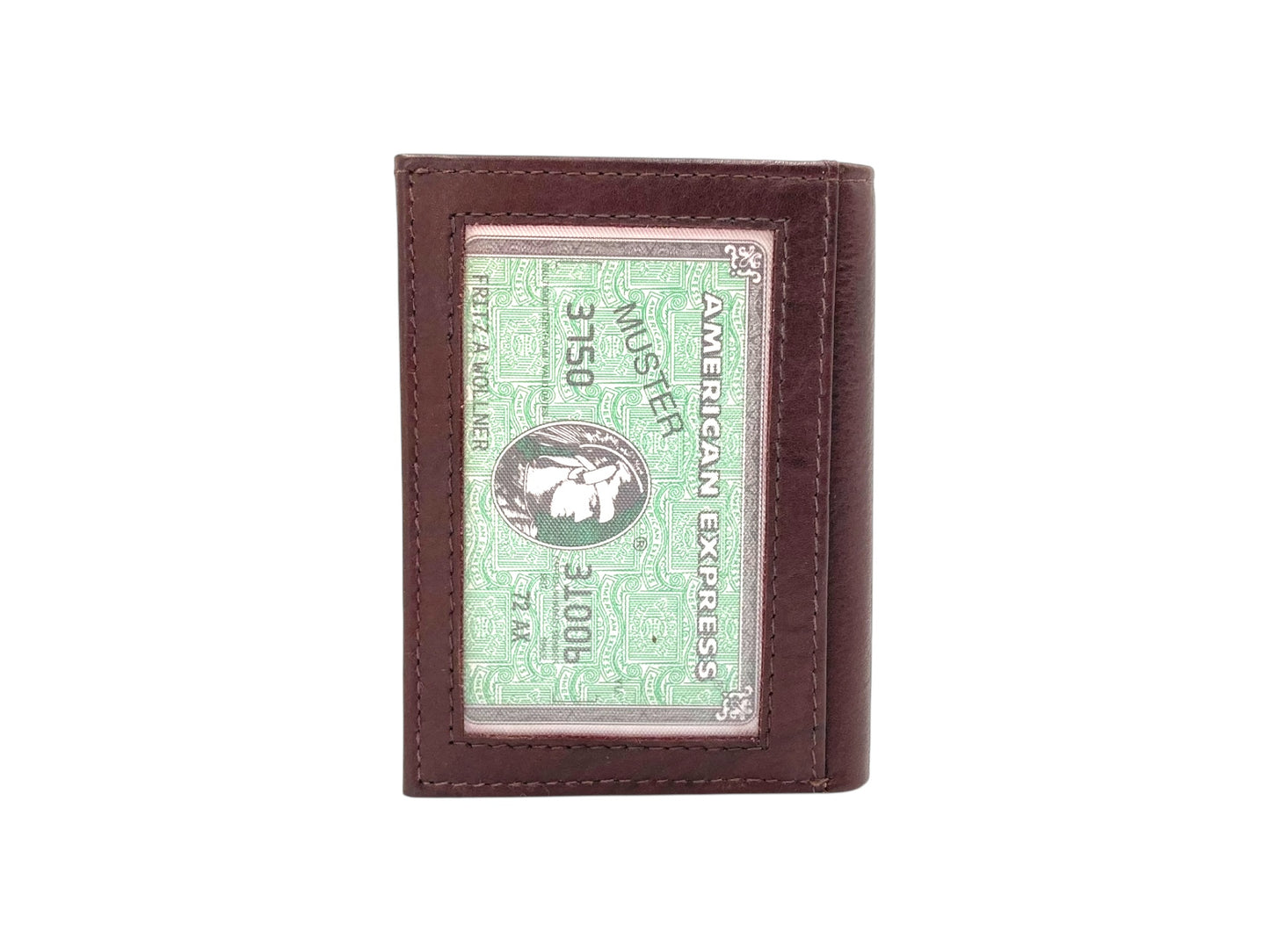 Slim Photo-ID Bifold Cards & Cash Wallet # RFID 1274AM