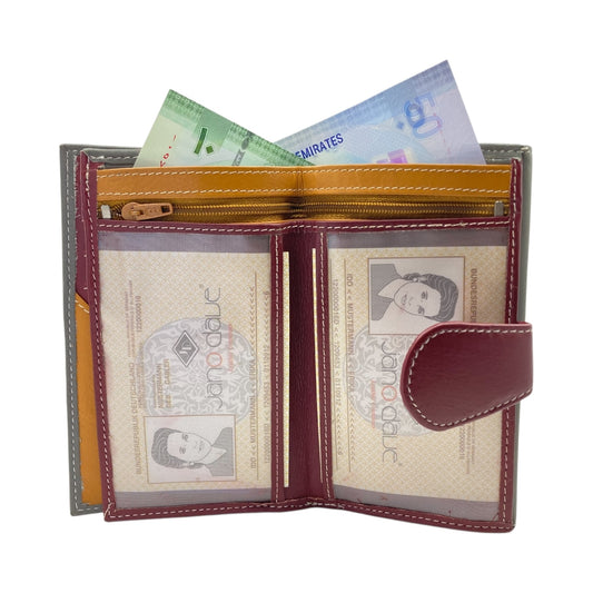 Women's Multi-Color Leather Wallet # JD1087/MA-105