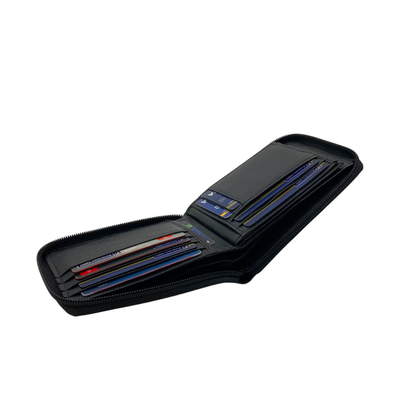 Fullzip leather mens Wallet #1406Z
