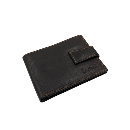 Mens Genuine Leather Mens wallet Leather Lined Bi fold Wallet For Men # 1981L