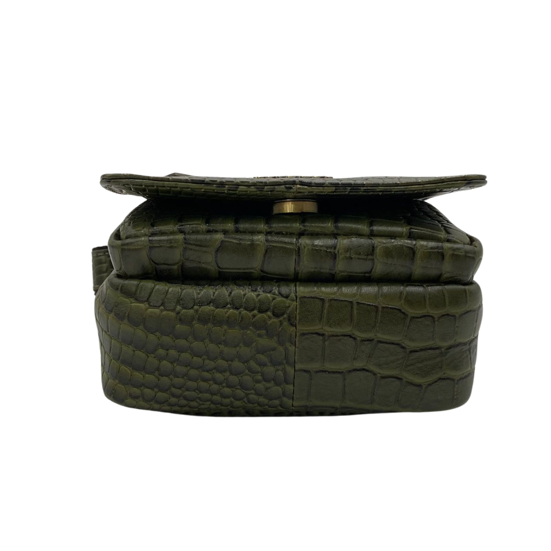 Leather Crossbody/Messenger Bag # 2862