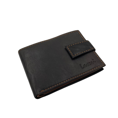 Mens Genuine Leather Mens wallet Leather Lined Bi fold Wallet For Men # 1326L