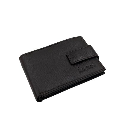 Mens Genuine Leather Mens wallet Leather Lined Bi fold Wallet For Men # 1020L