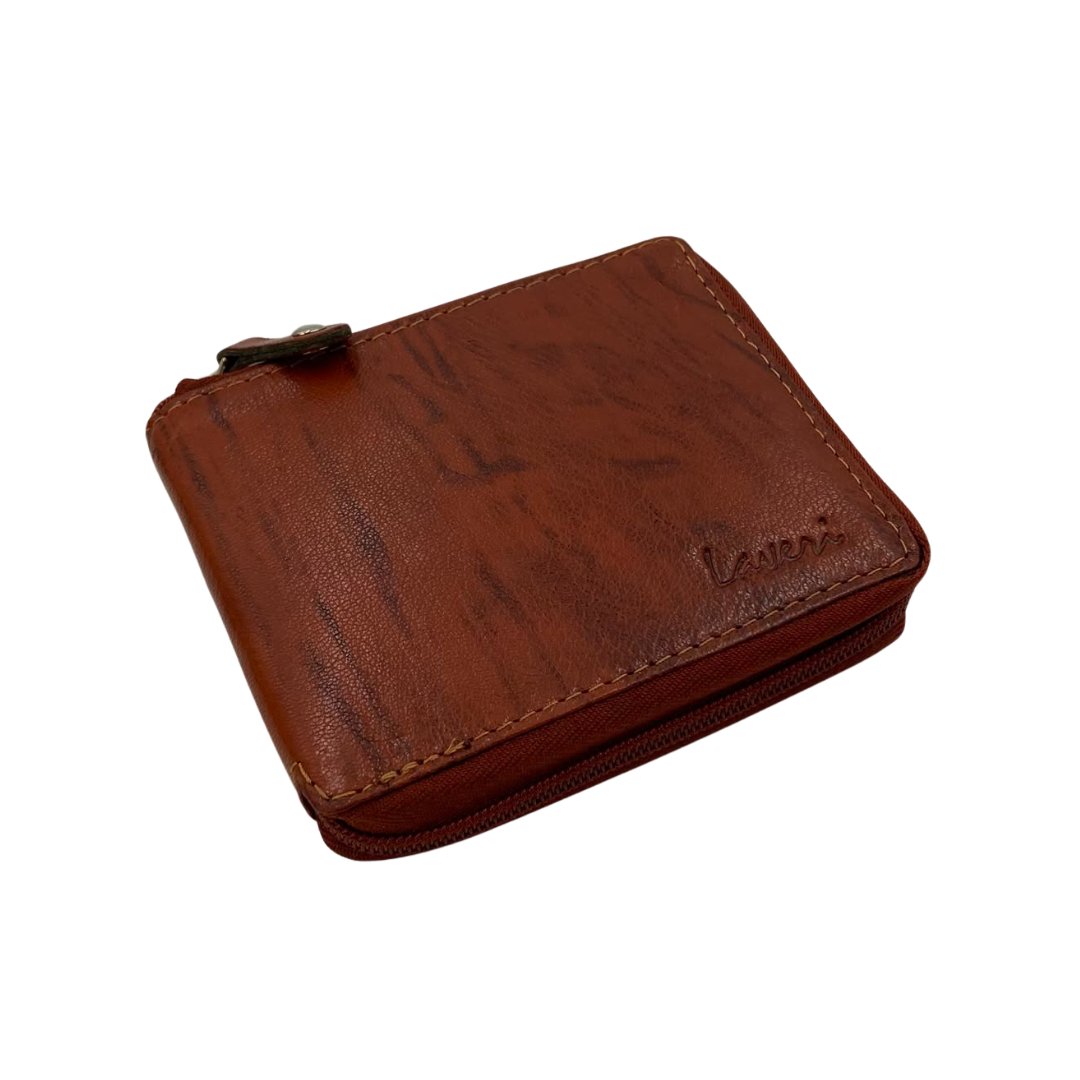 Fullzip leather mens Wallet #1261Z